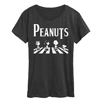 Women's Peanuts Crossing Road Graphic Tee