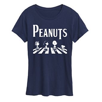 Women's Peanuts Crossing Road Graphic Tee