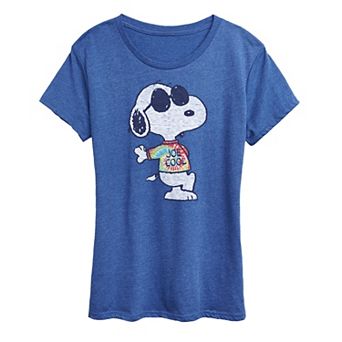 Women's Peanuts Snoopy Joe Cool Tie Dye Graphic Tee