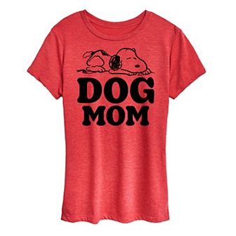 Women's Peanuts Snoopy Dog Mom Graphic Tee