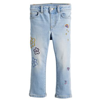 Girls 4-12 Jumping Beans® Mid-Rise Embellished Jegging Jeans