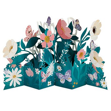 Hallmark Paper Wonder Jumbo 3D Pop-Up Mother's Day Card (Flowers and Butterflies)