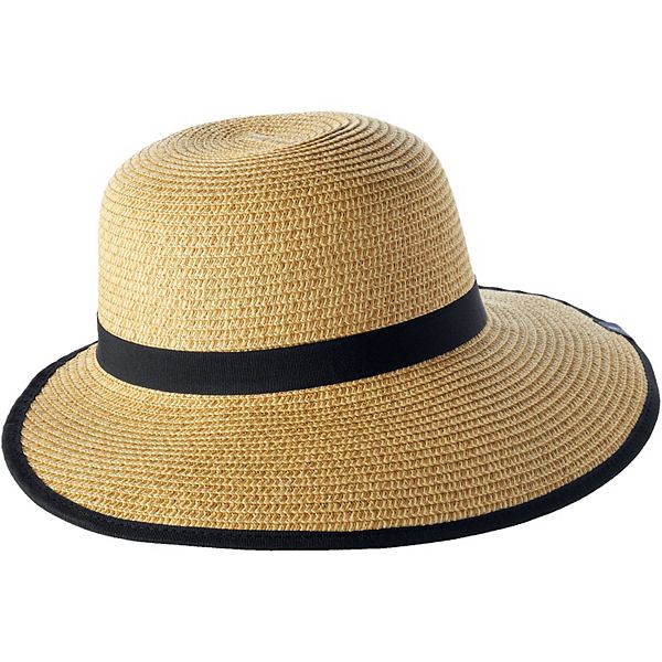 Women's Lands' End Facesaver Sun Hat - Natural (S-M)