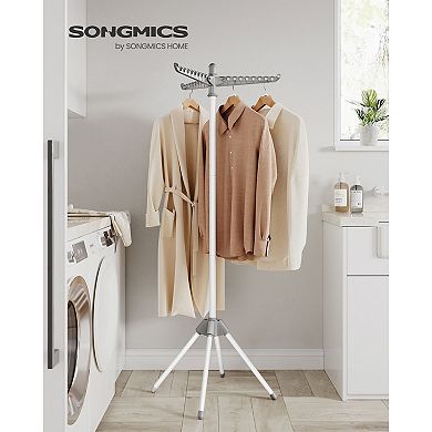 Quadruped Laundry Air-drying Rack, Space-saving And Foldable with 3 Arms