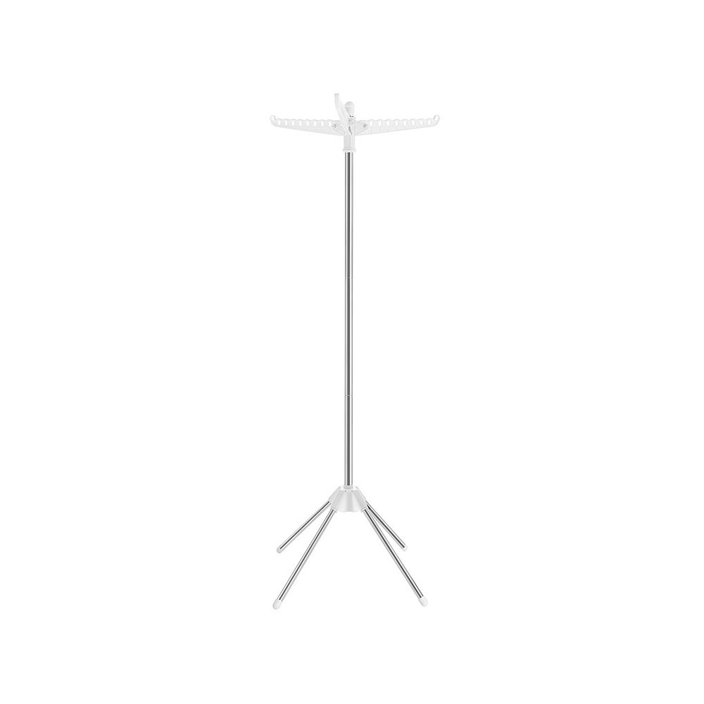 Quadruped Laundry Air-drying Rack, Space-saving And Foldable with 3 Arms