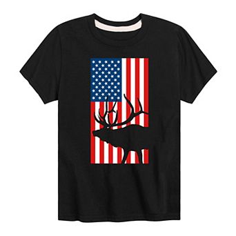 Boys 8-20 Americana Elk Graphic Tee