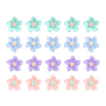 20 pc Small Flower Hair Clips Mini Flower Clips Cute Hairpins