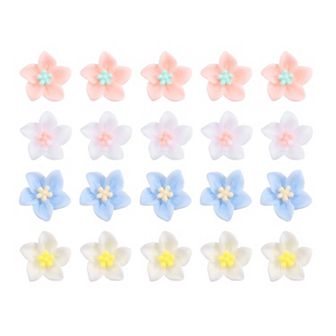 20 pc Small Flower Hair Clips Mini Flower Clips Cute Hairpins