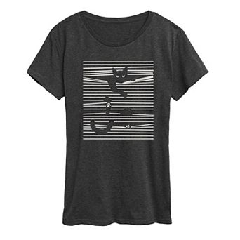 Women's Cat in Blinds Graphic Tee
