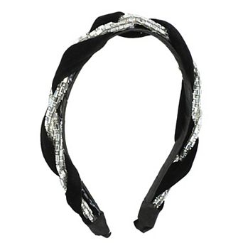 1 pc Women Knotted Headbands Fashion Vintage Rhinestone Hair Bands