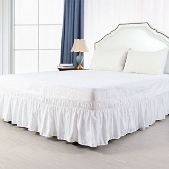 3 pc Set Bed Skirt With Pillowcases Queen