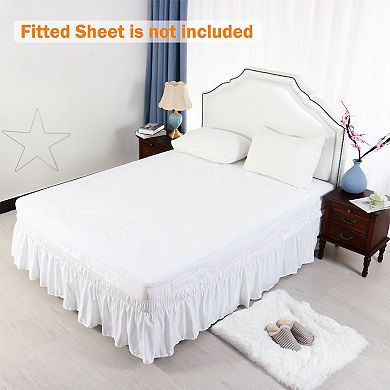 3-piece Set Bed Skirt With Pillowcases Queen