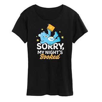Women's Care Bears Sorry Night's Booked Graphic Tee