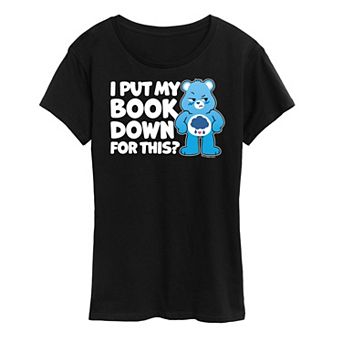 Women's Care Bears I Put My Book Down Graphic Tee