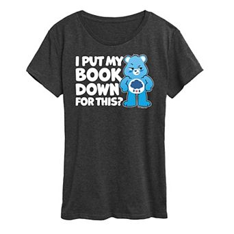 Women's Care Bears I Put My Book Down Graphic Tee