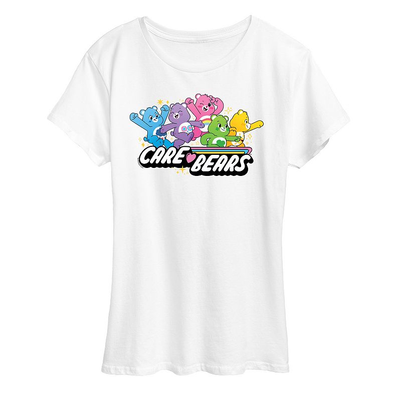 Women's Care Bears Unlock The Magic Logo Group Graphic Tee, Size: XL, White
