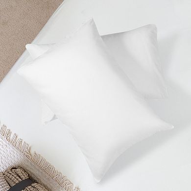 Waterproof Fitted Sheet Set With Pillowcases And Bed Skirt Queen