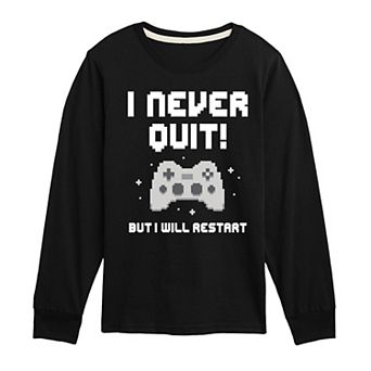 Boys 8-20 I Never Quit Long Sleeve Graphic Tee