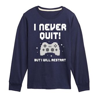 Boys 8-20 I Never Quit Long Sleeve Graphic Tee