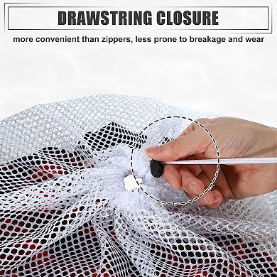 1 Set Laundry Bags With Drawstring Coarse Mesh Wash Bags For Bra Underwear