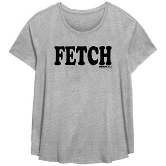 Plus Size Mean Girls Fetch Scoop Hem Flow Graphic Tee