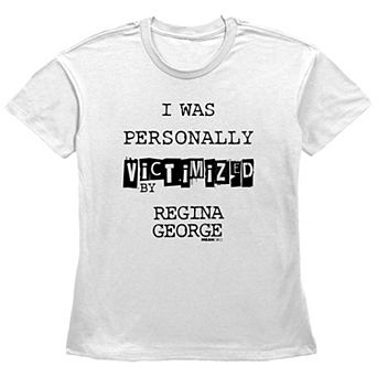 Women's Mean Girls Victimized By Regina George Basic Fit Graphic Tee