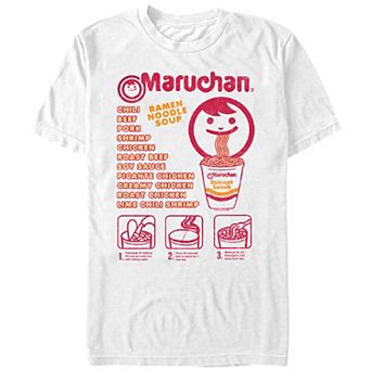 Men's Maruchan Ramen Noodle Soup Flavors Graphic Tee