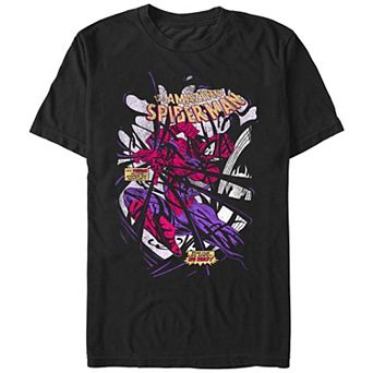 Men's Spider-Man Spidey Becoming Dark Graphic Tee