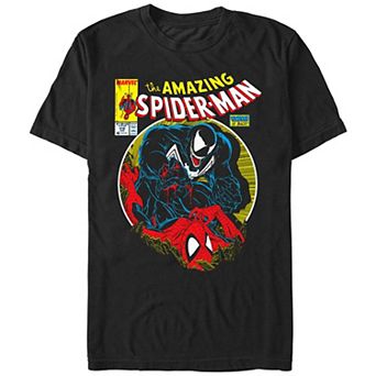 Men's Spider-Man Venom Attacking Spidey Graphic Tee