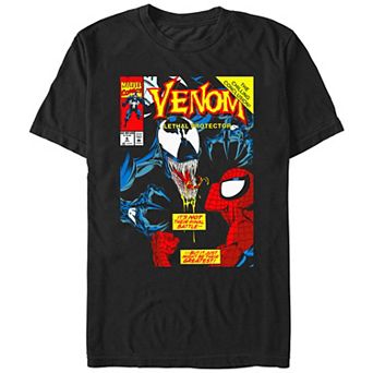 Men's Spider-Man Venom Lethal Protector Comic Cover Graphic Tee