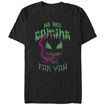 Men's Spider-Man Venom We Are Coming For You Graphic Tee