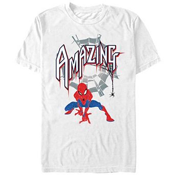 Men's Spider-Man Amazing Spidey Draw Graphic Tee