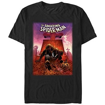 Men's Spider-Man Spidey Rising From The Grave Graphic Tee