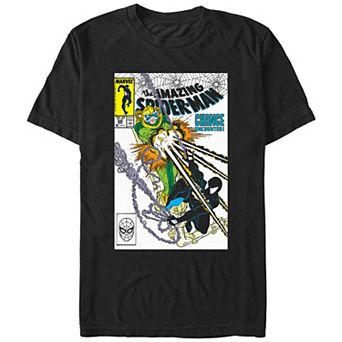 Men's Spider-Man Chance Encounter Comic Cover Graphic Tee