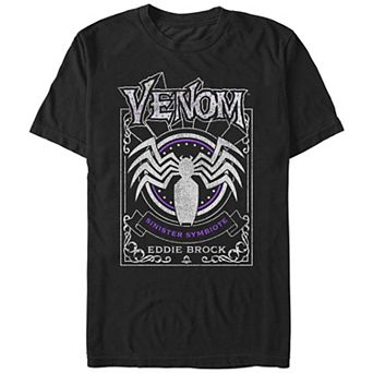 Men's Spider-Man Venom Sinister Symbiote Card Graphic Tee