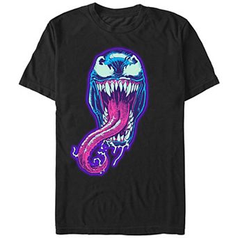 Men's Spider-Man Venom Glowing Head Graphic Tee