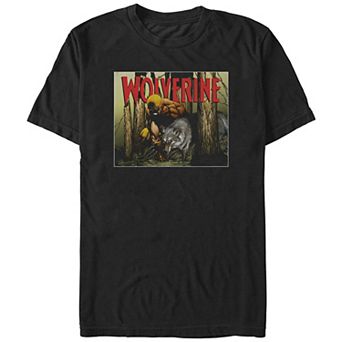 Men's X-Men Two Wolves Front Graphic Tee