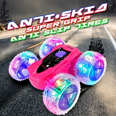 Contixo Remote Control Car Sc3 -stunt Car Toy, 4wd Double Sided 360° Rotating Rc
