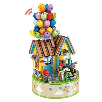 Contixo Flying Balloons Building Block Set With Music Box - (528 Pieces)