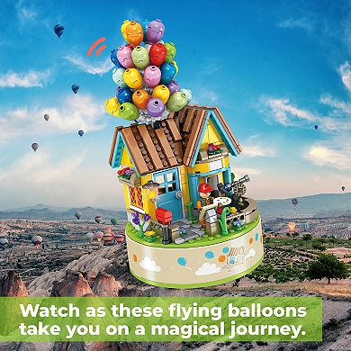 Contixo Flying Balloons Building Block Set With Music Box - (528 Pieces)