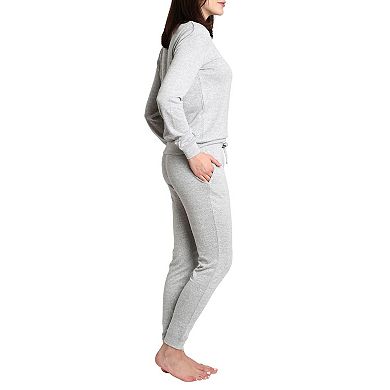 Blis Women's Crew Neck Pajama Set with Jogger