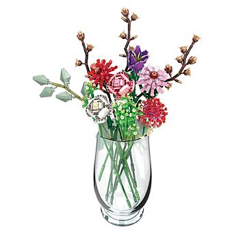 Contixo Spring Bouquet Floral Collection 1237 pc Building Block Set