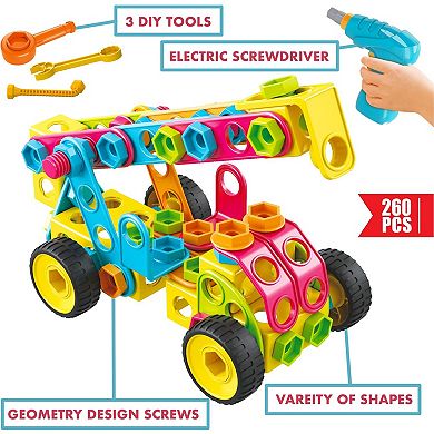 Contixo 223 Piece Mega Mechanic 3D Building Block Set