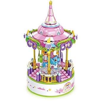 Contixo Carousel 488 pc Building Block Set With Music Box