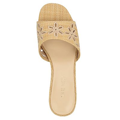 【大特価】Nine West Lidey Eyelet Slide サンダル オシャレ・セール】Nine West Lidey Eyelet Slide サンダル