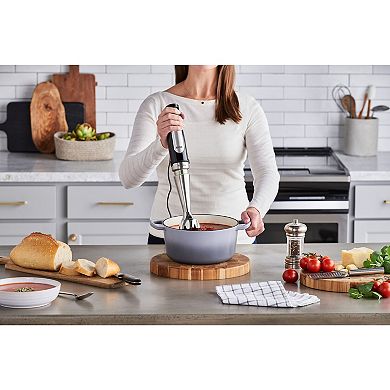 Braun MultiQuick 7 Smart-Speed Hand Blender with Whisk, Masher, and 6-Cup Food Processor