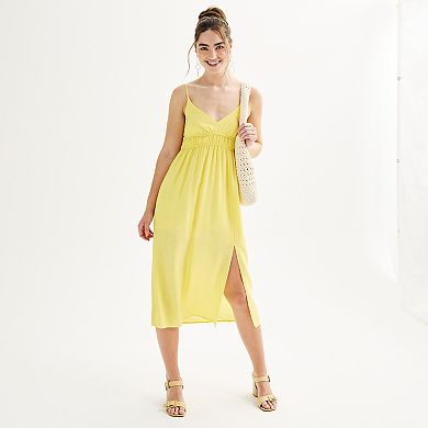 Juniors' Spaghetti Strap Midi Dress