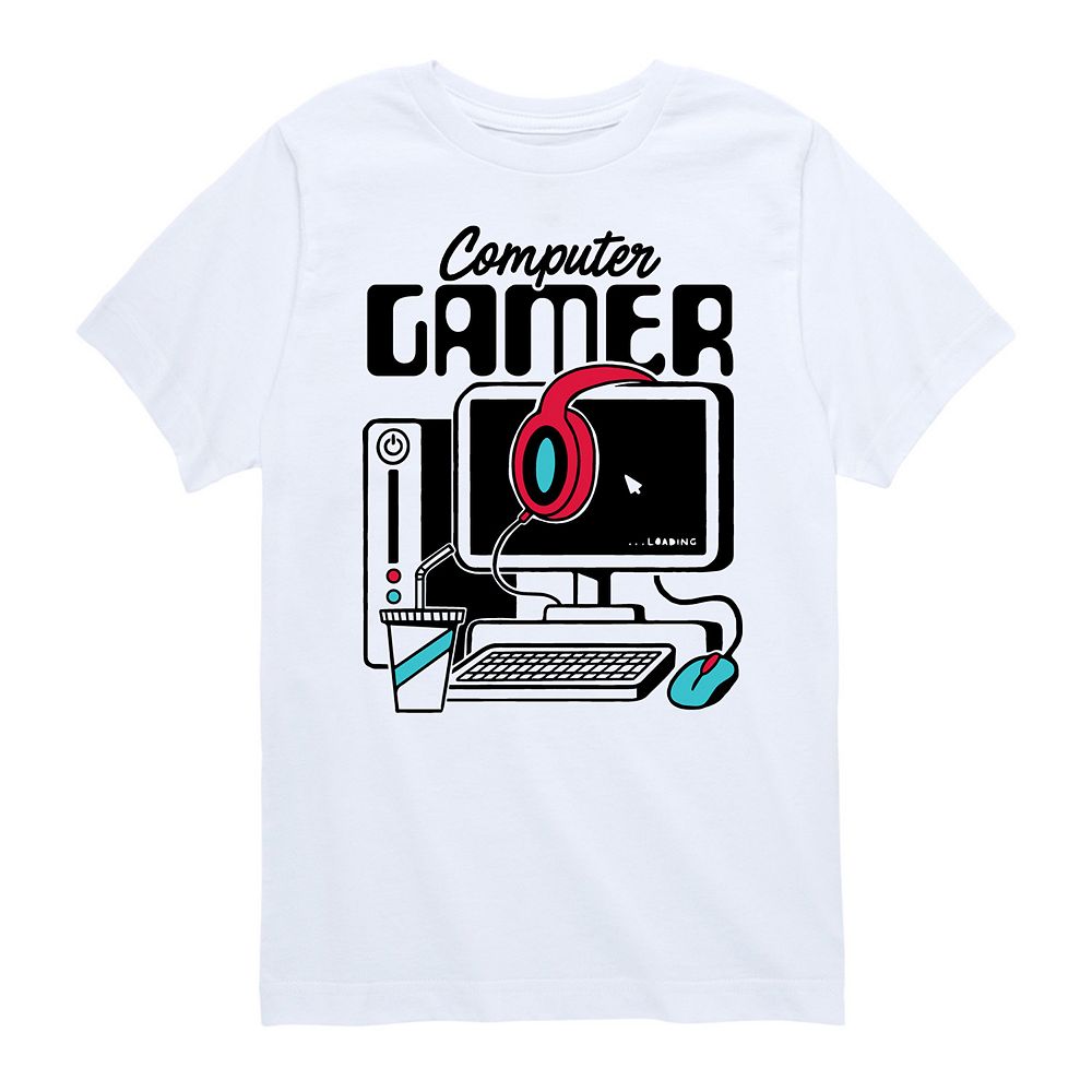 Boys 8-20 Computer Gamer Graphic Tee