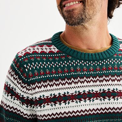Men's Sonoma Goods For Life Fair Isle Crewneck Sweater