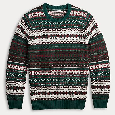 Men s Sonoma Goods For Life Fair Isle Crewneck Sweater